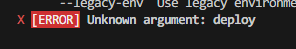 Wrangler Deploy Error